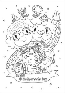 Coloring for Grandparents' Day