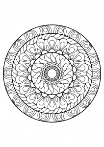 Mandala from free coloring books for adults - 12
