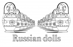 coloring-page-adult-russian-dolls-perspective-double-with-text