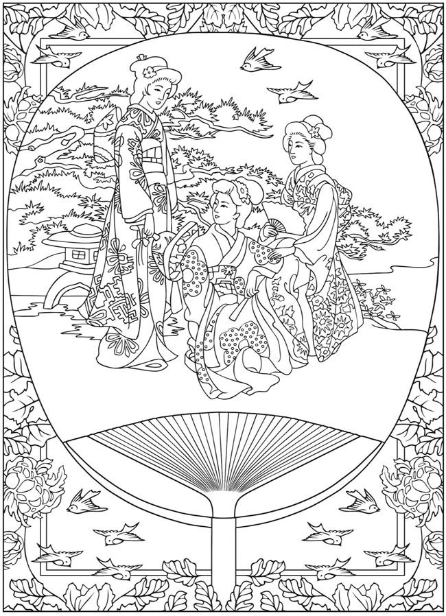 japanese art and coloring pages - photo #30