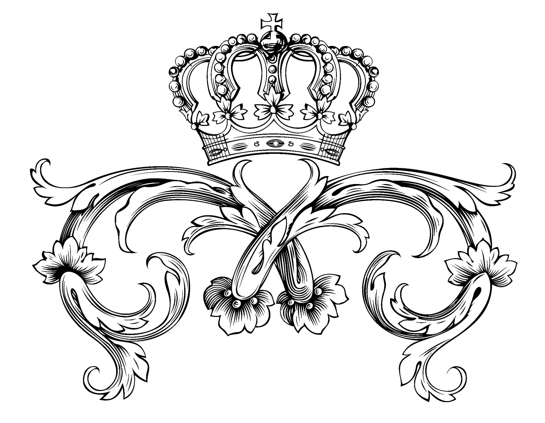 Royal - Coloring pages for adults : coloring-adult-symbol ...
