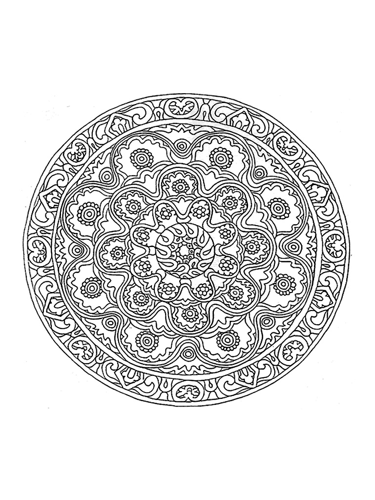 mandala coloring pages complicated coloring - photo #26