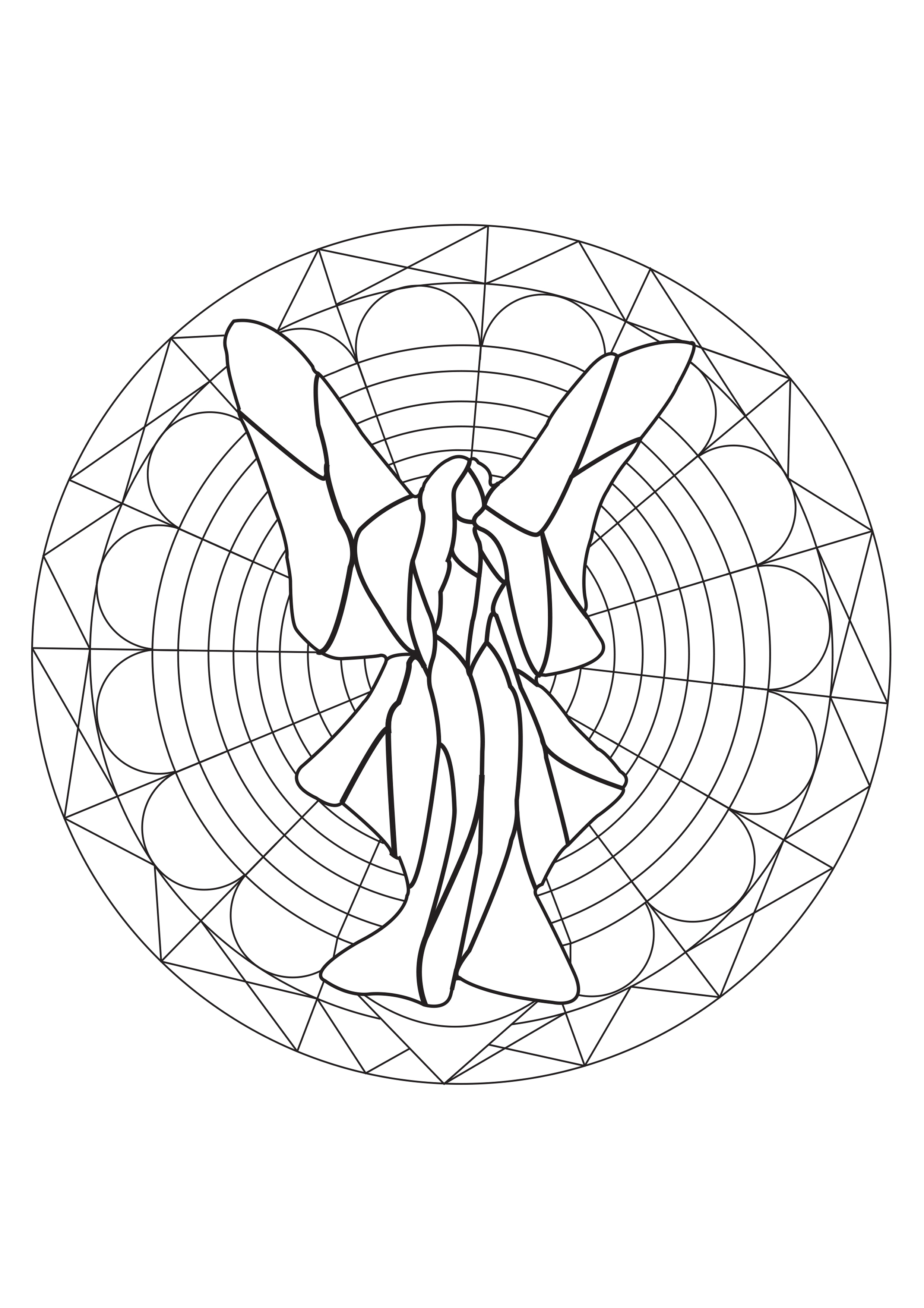 fairy mandala coloring pages - photo #9