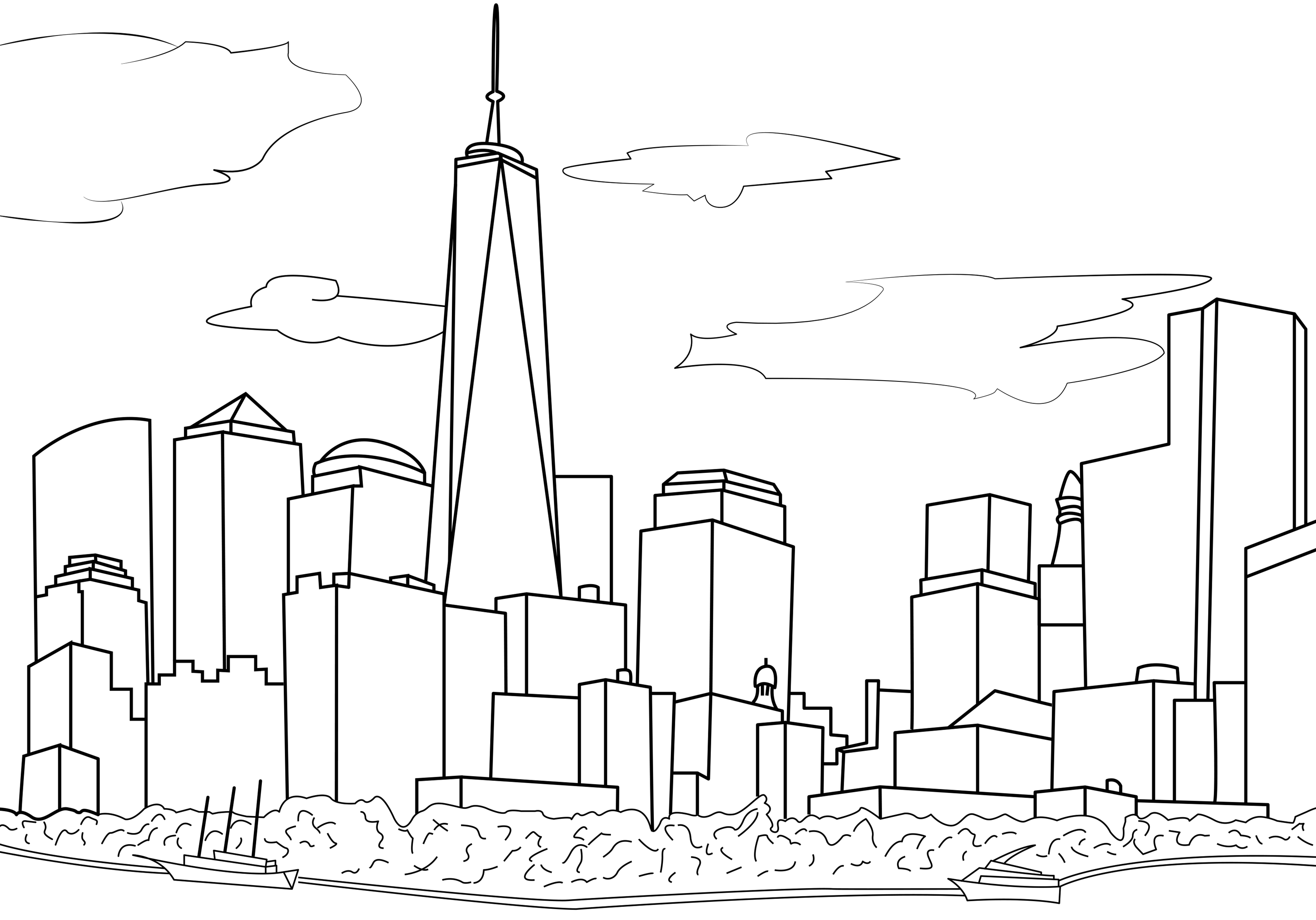 images of new york coloring pages - photo #6