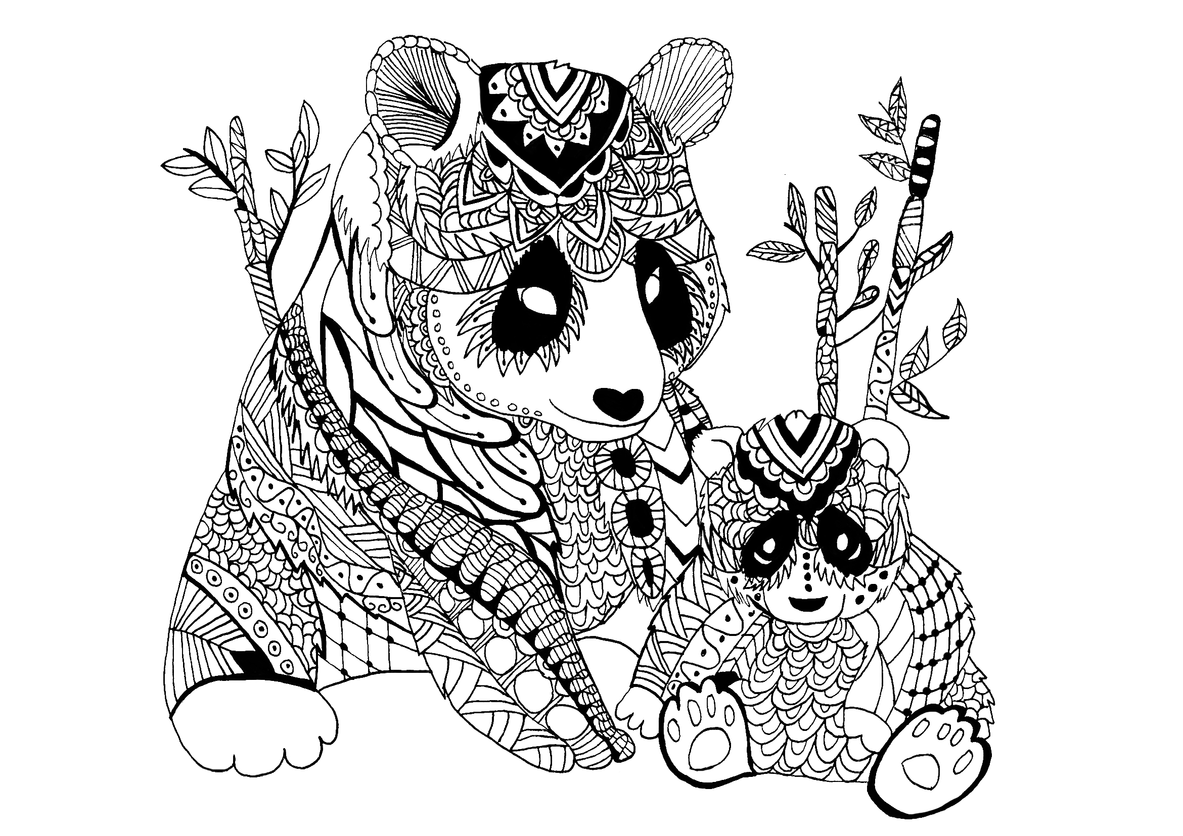 zentangle coloring pages for adults - photo #50